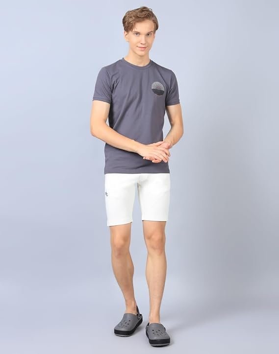 TYZ Shorts for Men, Drawstring Waist with Contrast Black Band, Casual wear, Casual Shorts - Image 4