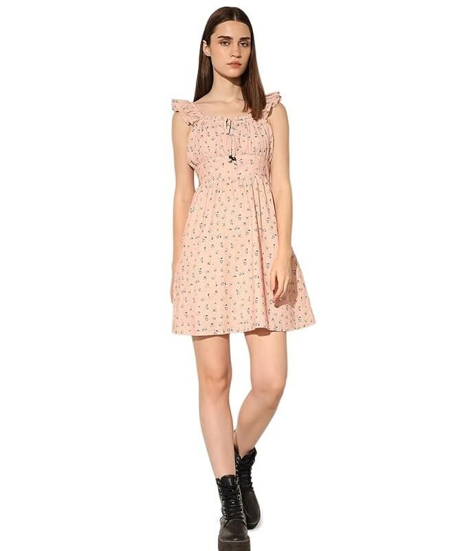 ONLY Women's Cotton A-Line Mini Dress