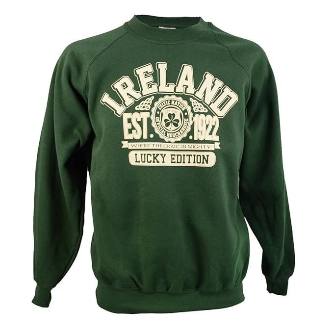 Traditional Craft Ltd. Bottle Green Republic of Ireland Sweatshirt - Image 4