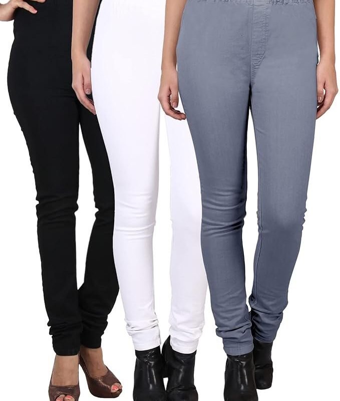 DUEFIT Women's Jegging (Combo Pack of 3)