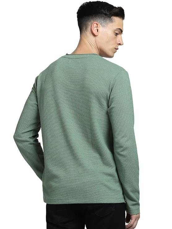 JACK & JONES Men's Cotton Solid Slim Fit T-Shirt - Image 3