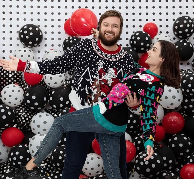OFF THE RACK Unisex Women's Men's Christmas Jumper Funny Ugly Christmas Sweater Jumper for Christmas Knitted Jumper for Christmas Party Sweater - Image 2