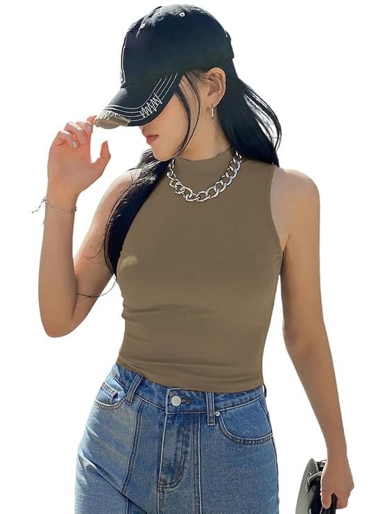 Women Cotton Blend Solid Slim Fit T-Shirt