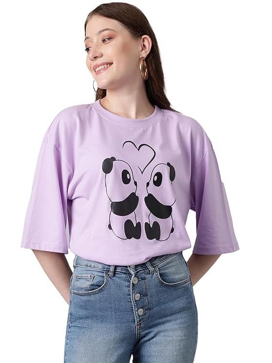 Women’s Graphic Printed T-Shirt – Soft Cotton Blend Tee for Everyday Style