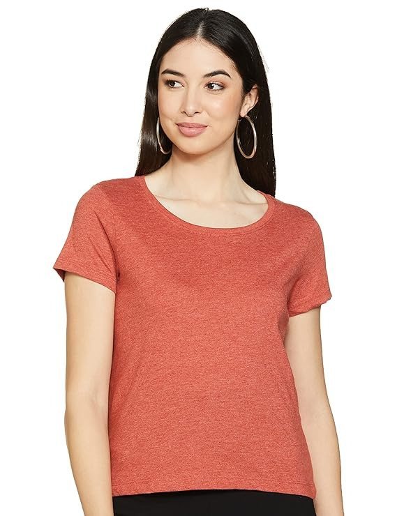 Women's Cotton Solid Regular Fit T-Shirt
